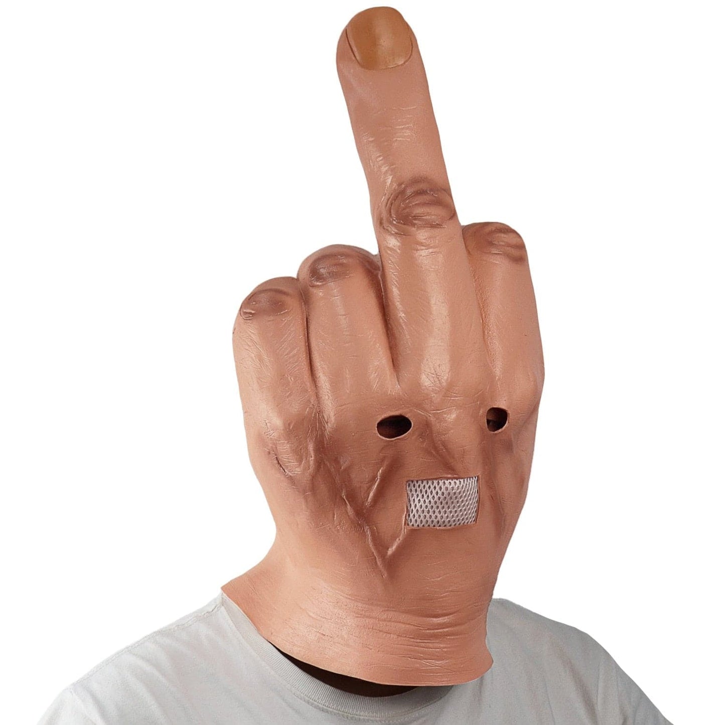 Middle Finger Halloween Mask: Latex Scary Costume Party Cosplay