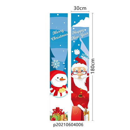 Nutcracker Soldier Christmas Banner Couplet Decor For Home  For Holiday Merry Christmas Door Decor Happy New Year