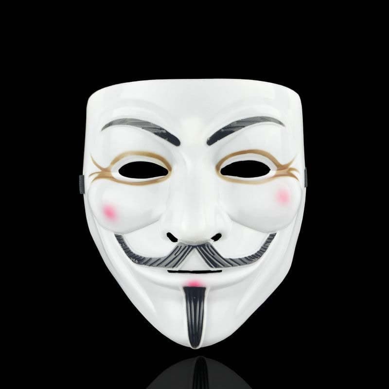 Halloween V for Vendetta Mask: Movie Anonymous Cosplay for Adults