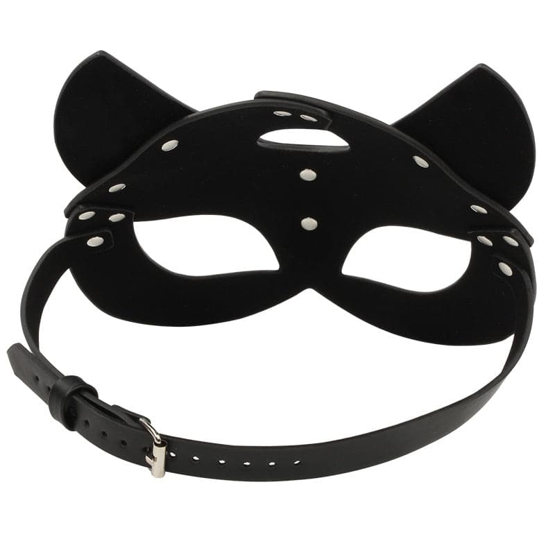 Porn Fetish Head Mask Whip BDSM Bondage Restraints PU Leather Cat Halloween Mask Roleplay Sex Toy For Men Women Cosplay Games