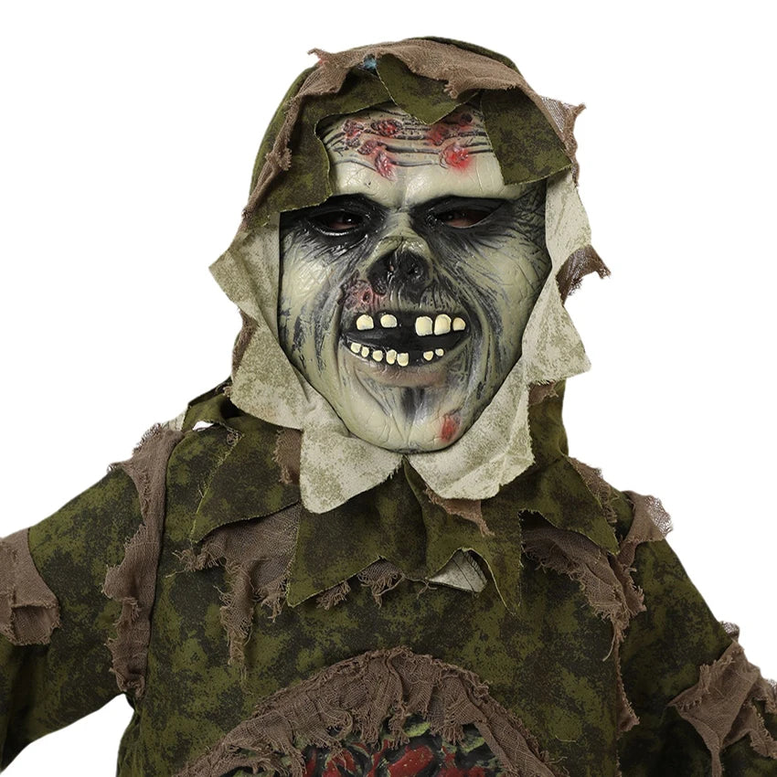 Scary Swamp Monster Thing Halloween Terror Carnival Cosplay Costumes for Kids Horrible Viscera Clothing Ghost Zombie Camouflage