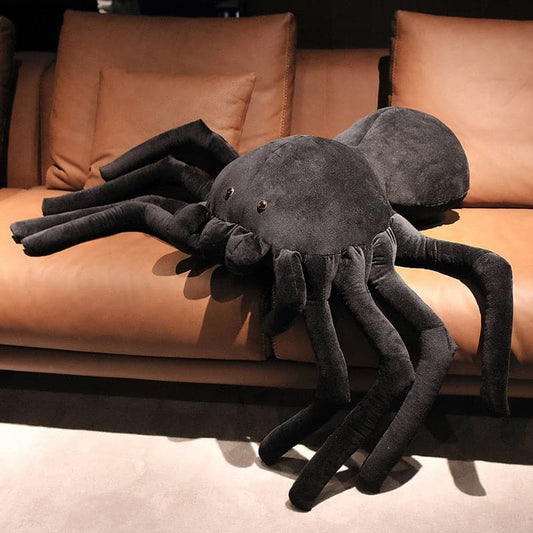 Simulation Black Spider Plush Toy: Big Trick Doll