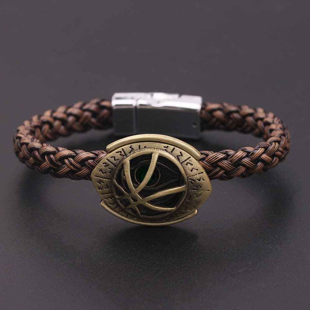 Marvel The Avengers Superhero Doctor Strange Bracelet Mystic Artifact Eye Of Agamotto Braided Rope Chain Bracelet Jewelry