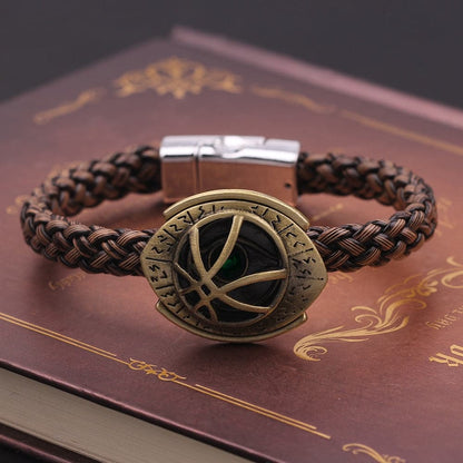 Marvel The Avengers Superhero Doctor Strange Bracelet Mystic Artifact Eye Of Agamotto Braided Rope Chain Bracelet Jewelry