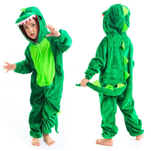 Cute Kids Dinosaur Kigurumi Costume: Cosplay Boys Child