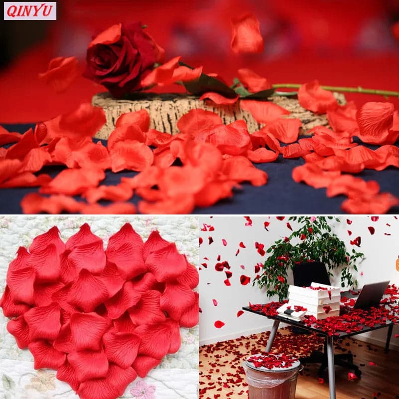 500-5000pcs Silk Rose Petals Wedding Birthday Celebration Decoration Confetti DIY Wedding Valentine Flowers Rose Gift 5z