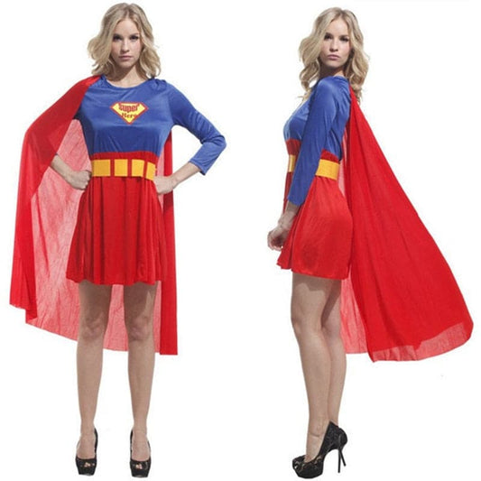 Supergirl Costume for Women - Classic Party Performance Clothes