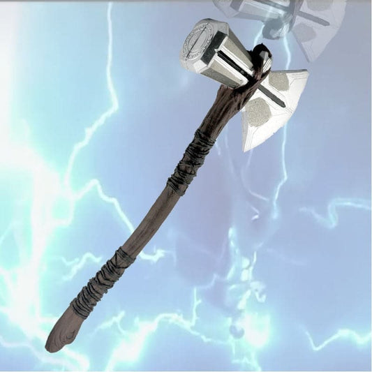 1:1 Thor's Hammer Axe Stormbreaker Thunder Hammer Cosplay Weapons Movie Role Playing Model Iron Man Deadpool Marvel Toy