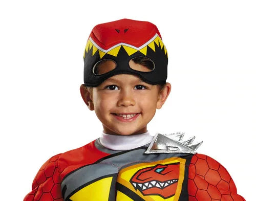 Red Power Rangers Dinosaur Charge Boys Muscle Costume Fancy Dress Halloween Carnival Party Costumes For Kids Size XS To L