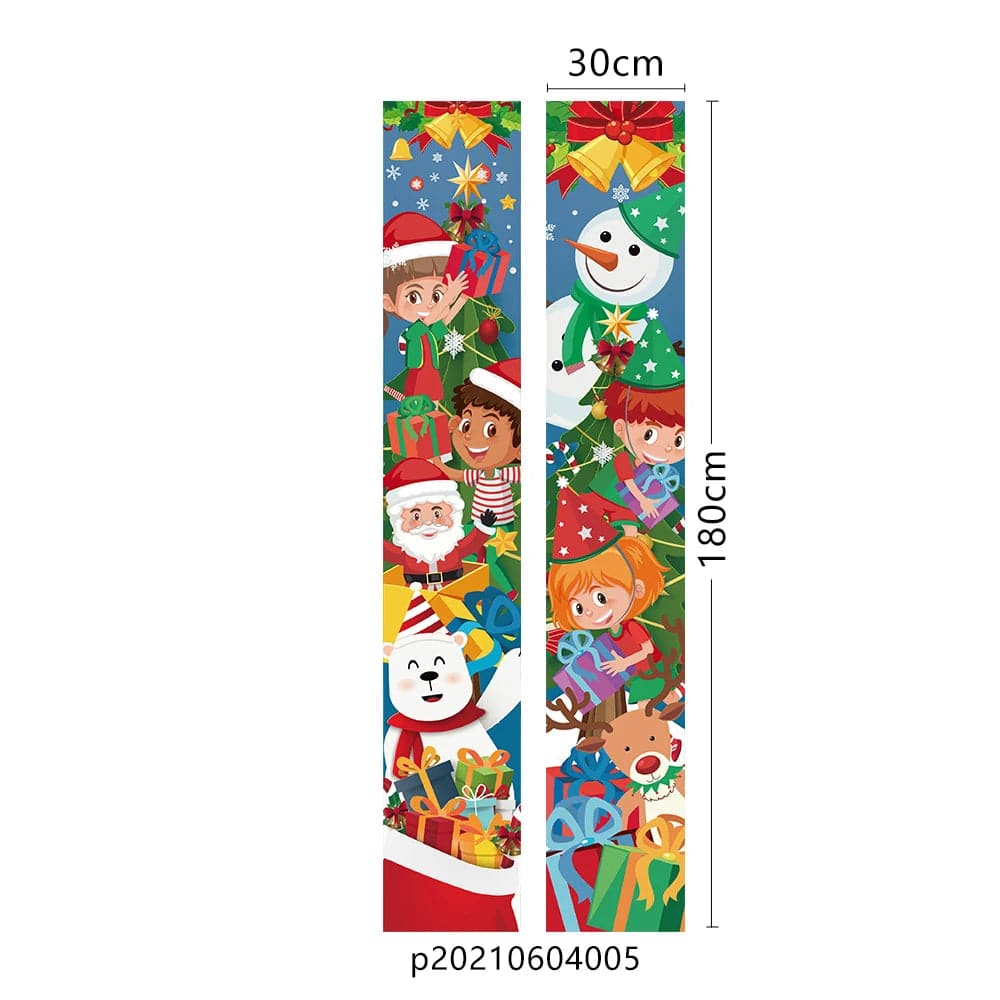 Nutcracker Soldier Christmas Banner Couplet Decor For Home  For Holiday Merry Christmas Door Decor Happy New Year