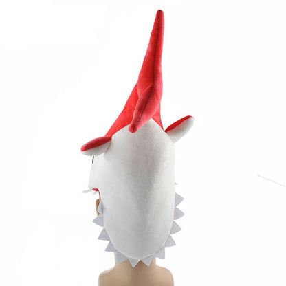 Plush Party Hats for Adults and Kids, Shark Costume Hat, Animal Theme Party, Red, Gray, Blue