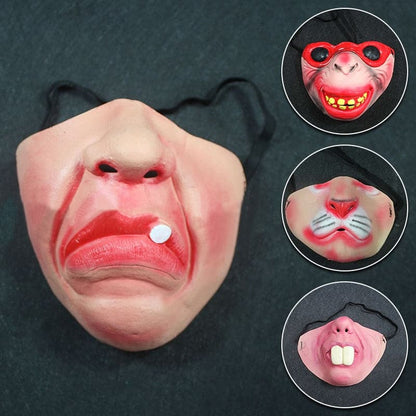 Latex Half Face Funny Clown Mask