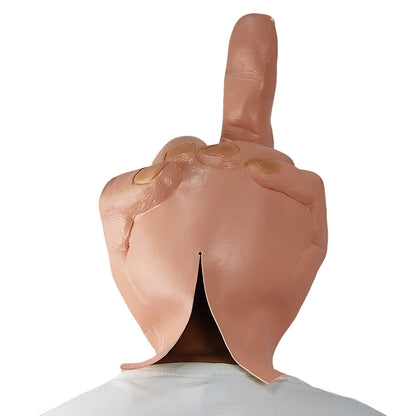 Middle Finger Halloween Mask: Latex Scary Costume Party Cosplay