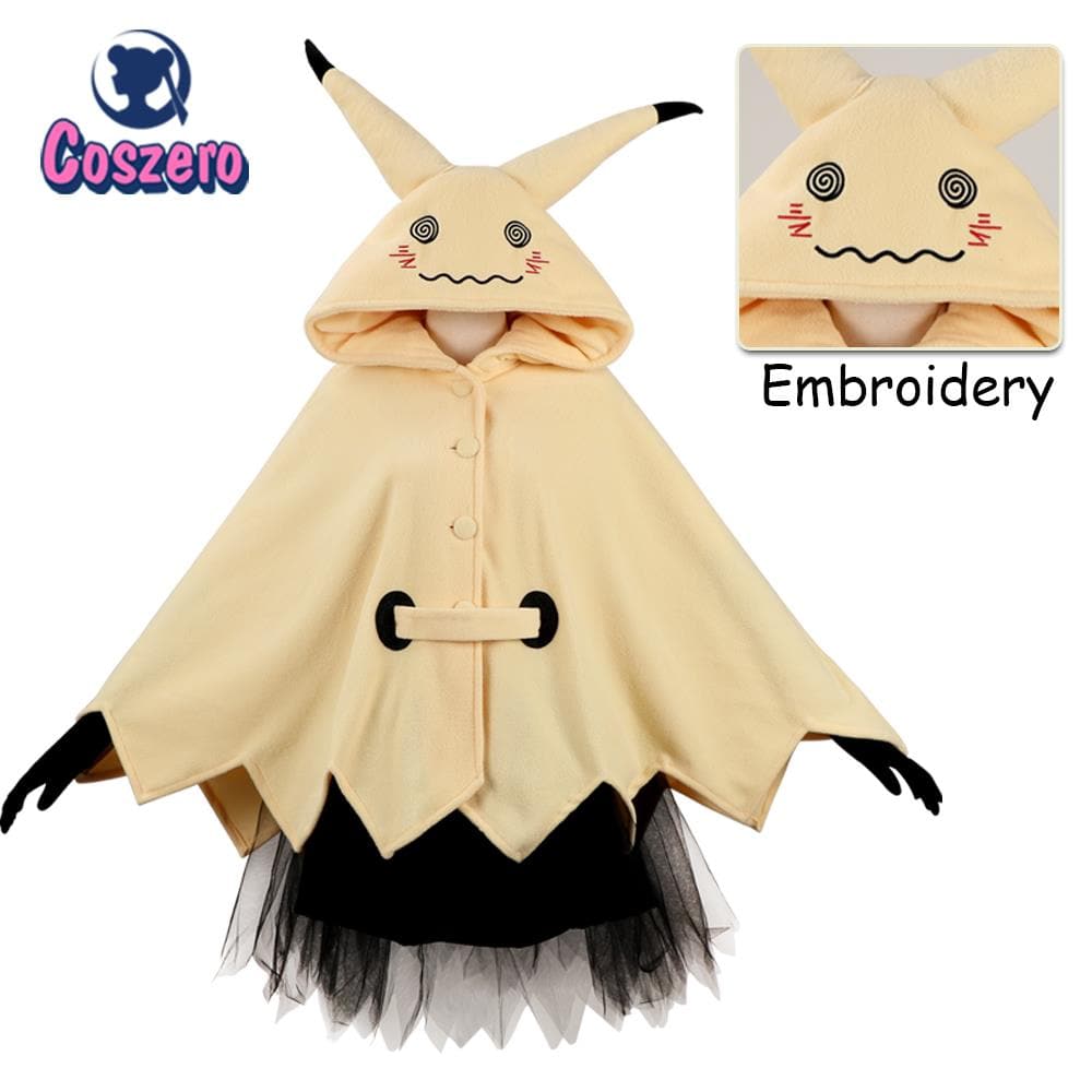 Mimikyu Cartoon Suit Women Pajama Anime Cloak Dress Costume Halloween Cloak for Adults Cute pajamas