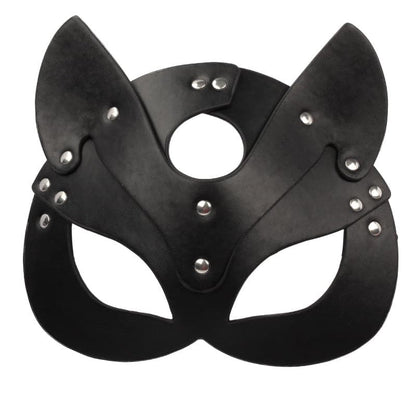 Porn Fetish Head Mask Whip BDSM Bondage Restraints PU Leather Cat Halloween Mask Roleplay Sex Toy For Men Women Cosplay Games