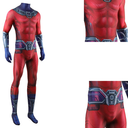 X-Men 97 Magneto Cosplay Costume Superhero 3D Printed Bodysuit X-Men 97 Magneto Spandex Outfit Cosplay Halloween Costume