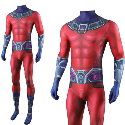 X-Men 97 Magneto Cosplay Costume Superhero 3D Printed Bodysuit X-Men 97 Magneto Spandex Outfit Cosplay Halloween Costume