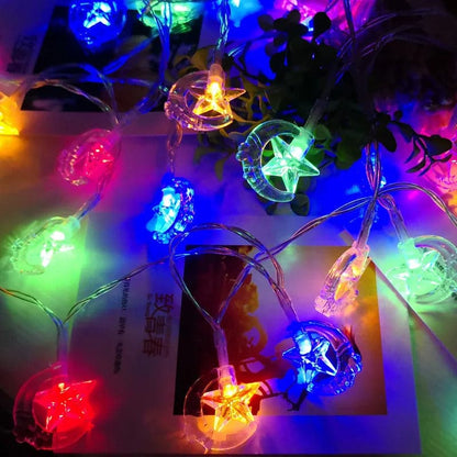 2023 Christmas Lights Snowflake String Lights Fairy Lights Waterproof Star Ball LED Lamp for Home Christmas Tree Garden Decor