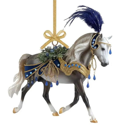 Christmas Tree Horse Ornaments Acrylic Horse Christmas Pendant Ornaments 2D Hanging Craft Pendant Party Decoration Supplies