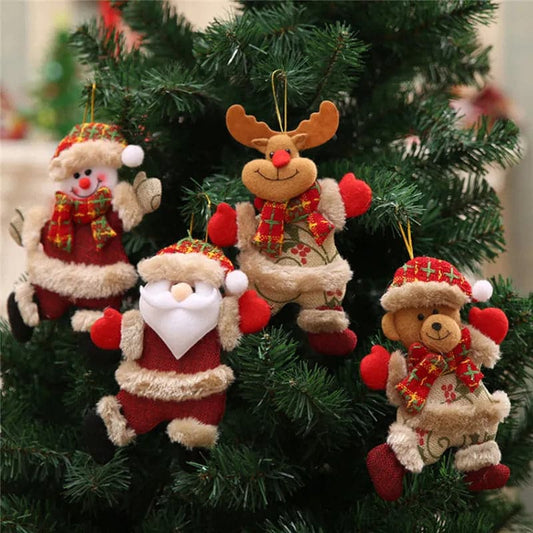 Dancing Santa Merry Christmas Ornaments xmas Tree Hanging Toys Christmas Tree Decoration Home Decor Present Xmas Children'S Gift