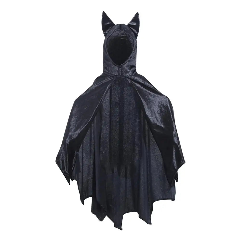 Kids Bat Cape Exquisite Hero Dress Up For Halloween Black Cloak Wings Hooded Cape Kids Bat Vampire Wings For Kids