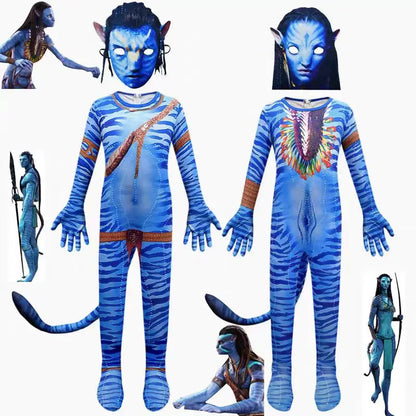 MINISO Costume for Kids Cosplay Children Boy and Girl  Avatar The Way of Water Alien Christmas Halloween and Masquerade Party