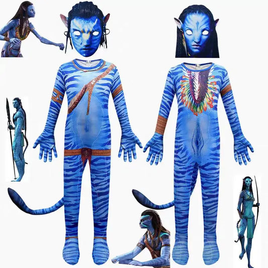 MINISO Costume for Kids Cosplay Children Boy and Girl  Avatar The Way of Water Alien Christmas Halloween and Masquerade Party