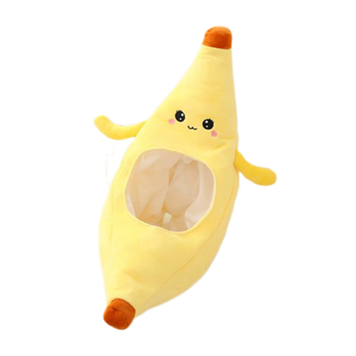 Funny Banana Fruits Plush Hat Christmas Cosplay Party Costume Cap Winter Headwear Photo Prop New Year Accessories 2024