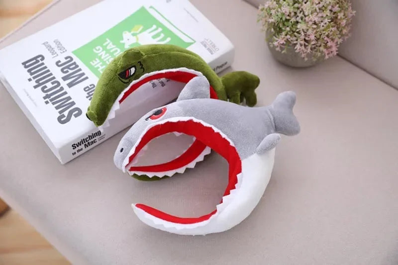 Cap Decor Coronet Headgear Headdress Funny Shark Dinosaur Toys PP Cotton Doll Cute Plush Toy Adult Plushs Hat