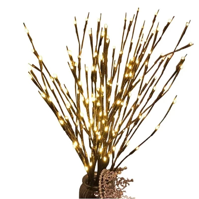Christmas Decorations 2024 Creative Willow Twig Branch Lights 20 Leds Christmas Decoration For Home Noel Kerst Xmas Decoration