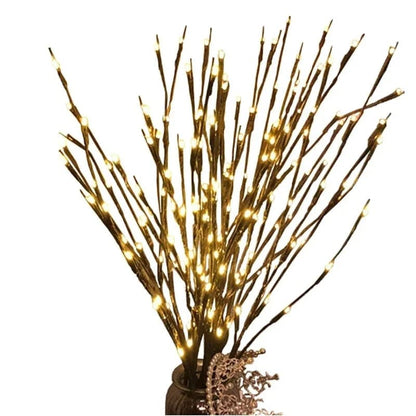 Christmas Decorations 2024 Creative Willow Twig Branch Lights 20 Leds Christmas Decoration For Home Noel Kerst Xmas Decoration