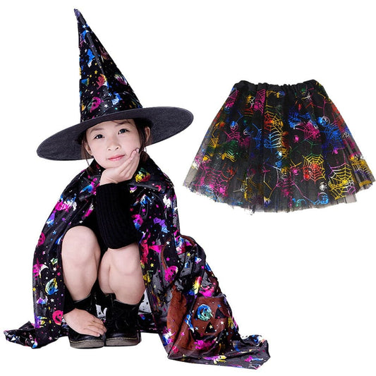 Masquerade Wizard Witch Costume: Robe With Hat