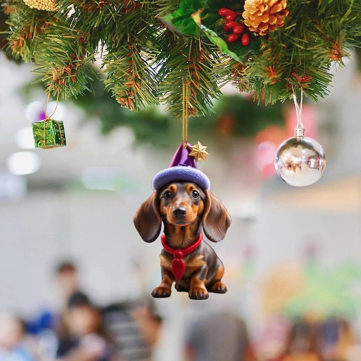 Cartoon Cute Dog 2023 Christmas Ornaments Hanging Decoration Gift Christmas Hanging Tree Personalized Pendant Party Supplies
