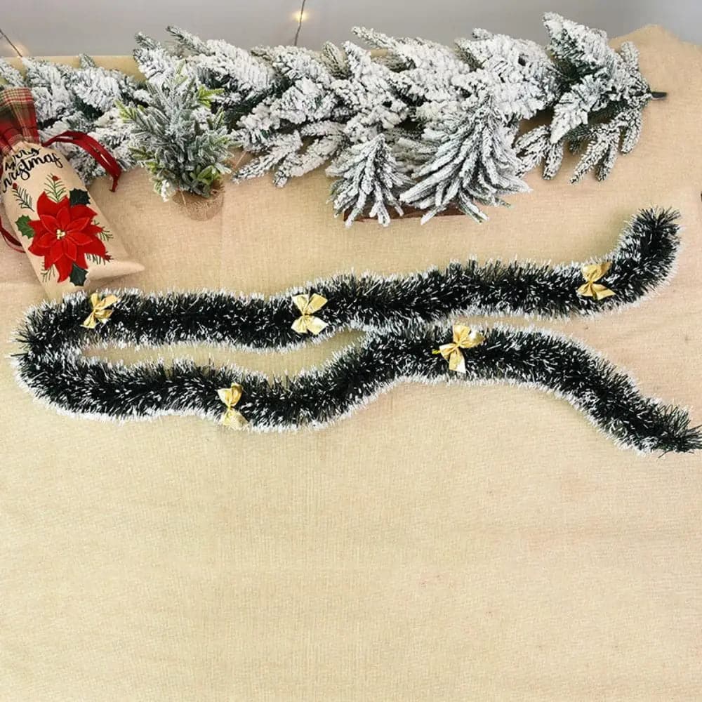 200cm Christmas Tree Grass Garland Decoration Home Hanging Home Decor Party Holiday Christmas Ribbon Christmas Pendant