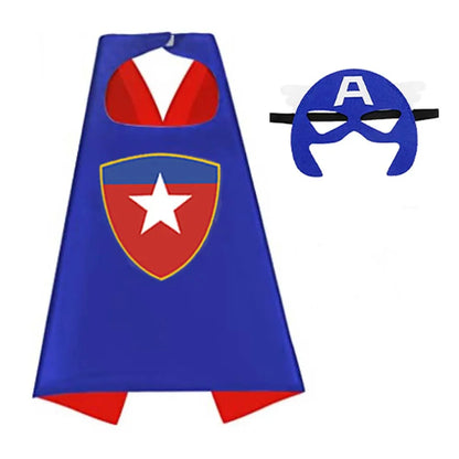 8 sets Superhero Capes for  Cool Halloween Costume Cosplay Festival Party Supplies Favors Dress Up for boys girls