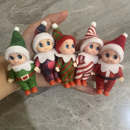 Toddler Baby Elf Dolls Plush Dolls Baby Elves Little Girls And Boys Gift On The Shelf Christmas New Year Decorations-Home Decor