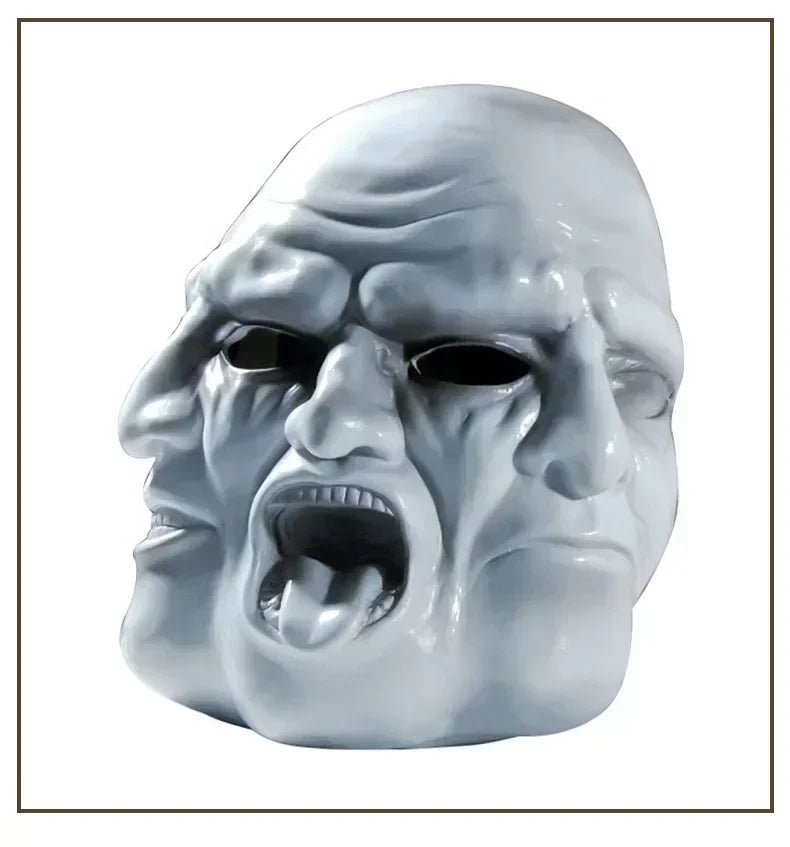 2024 Newest Hot New Creative Ghost Face Hollywood Harvest Day 2Payday Three Faced Resin Mask Halloween Horror Role Playing