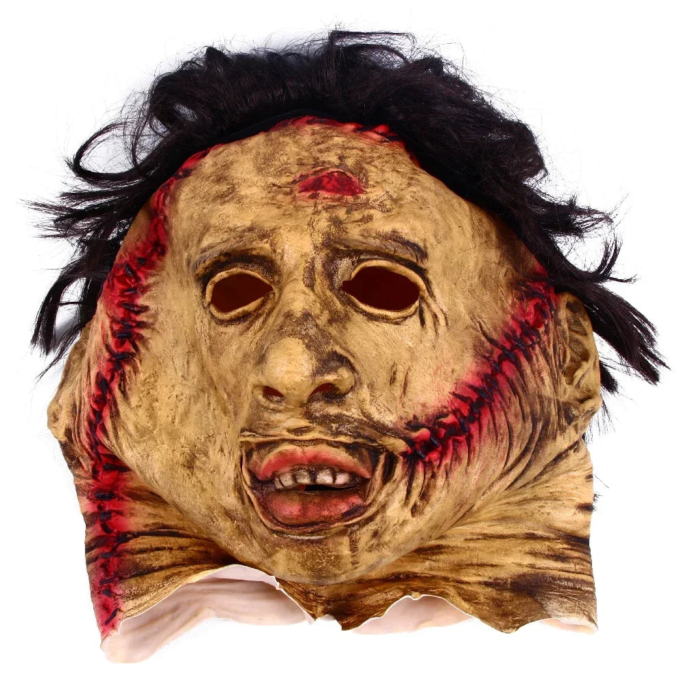 Texas Chainsaw Massacre Leatherface Mask Halloween Horror Fancy Dress Party Cosplay Latex Masks Halloween Party Supp