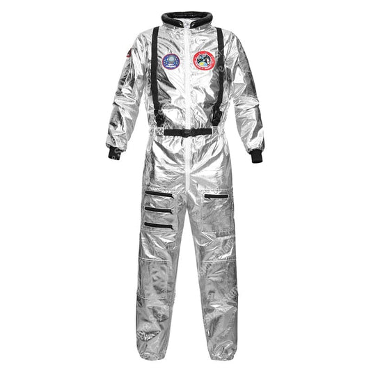 Silver Astronaut Costume Cosplay Men Women Costume Jumpsuits Astronaut Space Suit Adult Cosplay Costumes