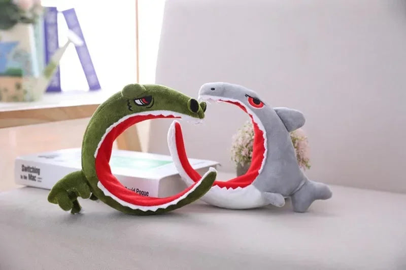 Cap Decor Coronet Headgear Headdress Funny Shark Dinosaur Toys PP Cotton Doll Cute Plush Toy Adult Plushs Hat