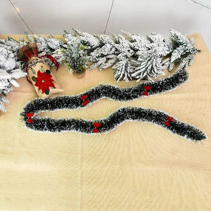 200cm Christmas Tree Grass Garland Decoration Home Hanging Home Decor Party Holiday Christmas Ribbon Christmas Pendant