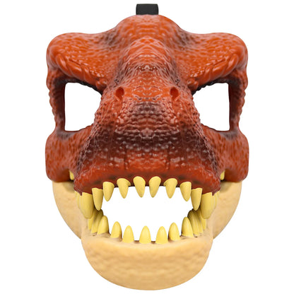 3D Dinosaur Mask Lifelike Raptor Dino Moving Jaw Dinosaur Mask High Quality PVC Headwear Halloween Children Toy Carnival Gift