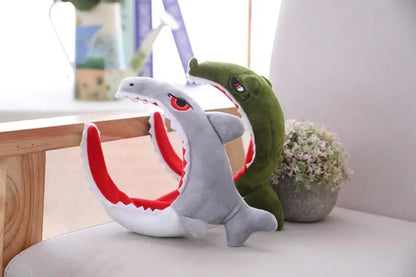 Cap Decor Coronet Headgear Headdress Funny Shark Dinosaur Toys PP Cotton Doll Cute Plush Toy Adult Plushs Hat