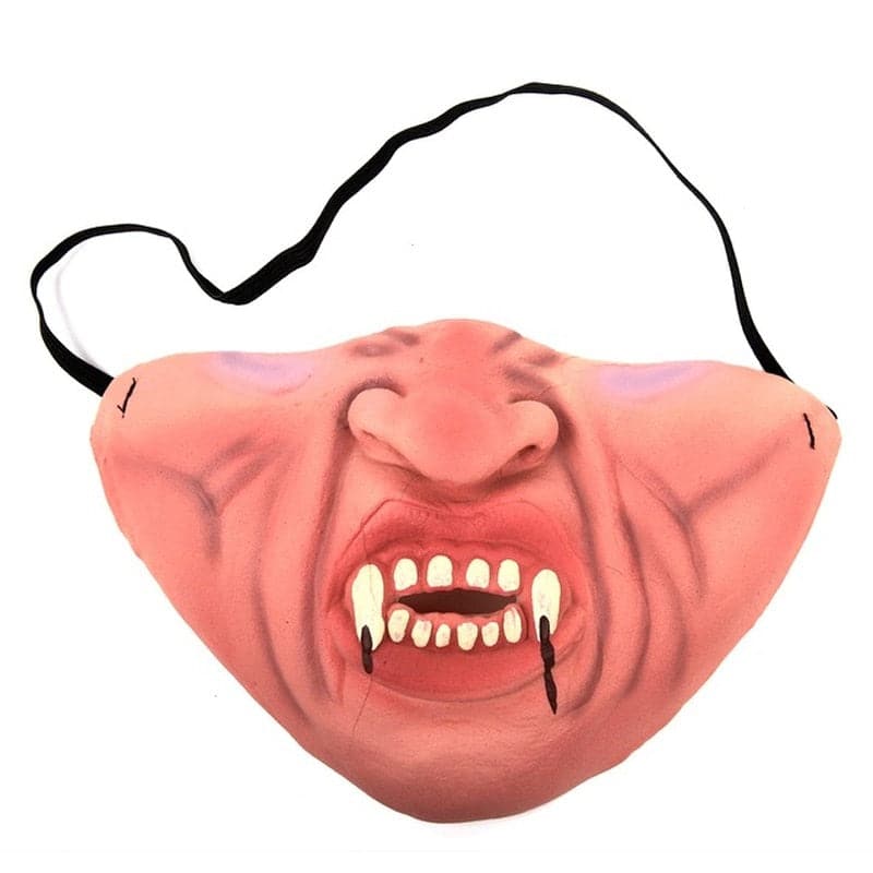 Halloween Funny Latex Half Face Clown Mask Cosplay Humorous Band Horrible Horrible Masks Adult Kids Party Cosplay Decoration
