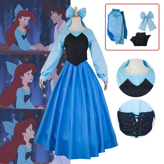 Ariel Costume The Little Mermaid Cosplay Costume Ariel Princess Dress For Women Halloween Carnival Party Stage Perform Clothes