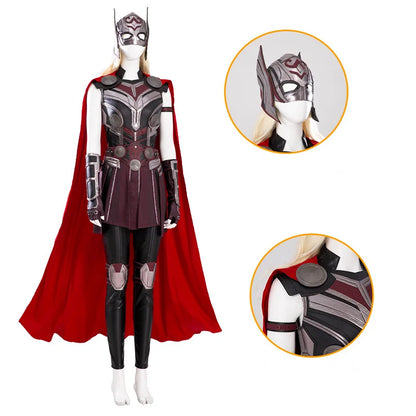 Superhero Lady Thor Cosplay Costume Jane Foster Outfits Women Armor Suit for Halloween Carnival Party Custom Size