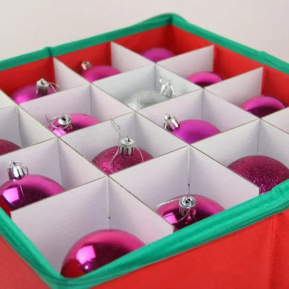 Christmas Ornament  Ball Storage Box 64 Grids Compartments Ornament Storage Container Box Holiday Xmas Ornaments Organizer