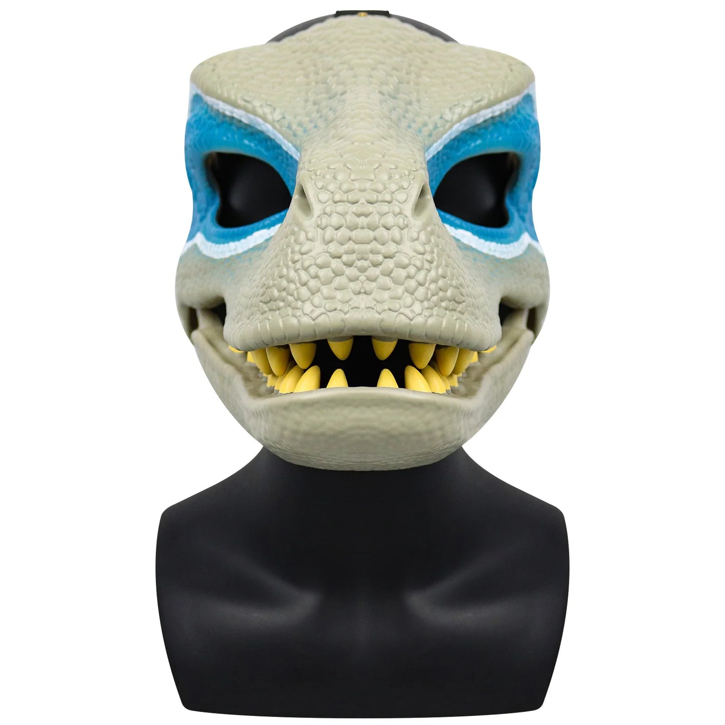 3D Dinosaur Mask Lifelike Raptor Dino Moving Jaw Dinosaur Mask High Quality PVC Headwear Halloween Children Toy Carnival Gift