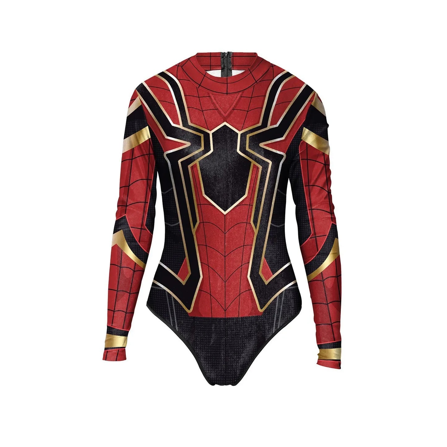 2024 New Superhero Bodysuit for Women Men Spiderman Iron Man Cosplay 3D Print Long Sleeve Swimsuit Adult Carnival Costume