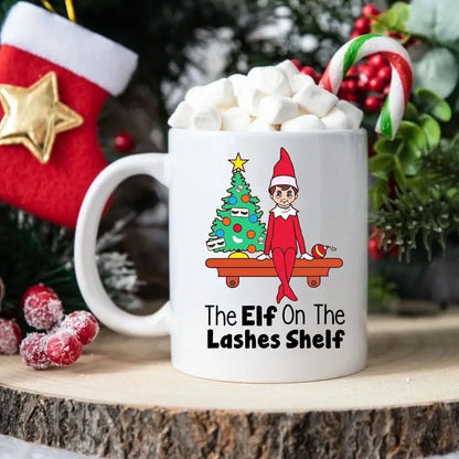 Elf On The Lashes Shelf Mug 11Oz